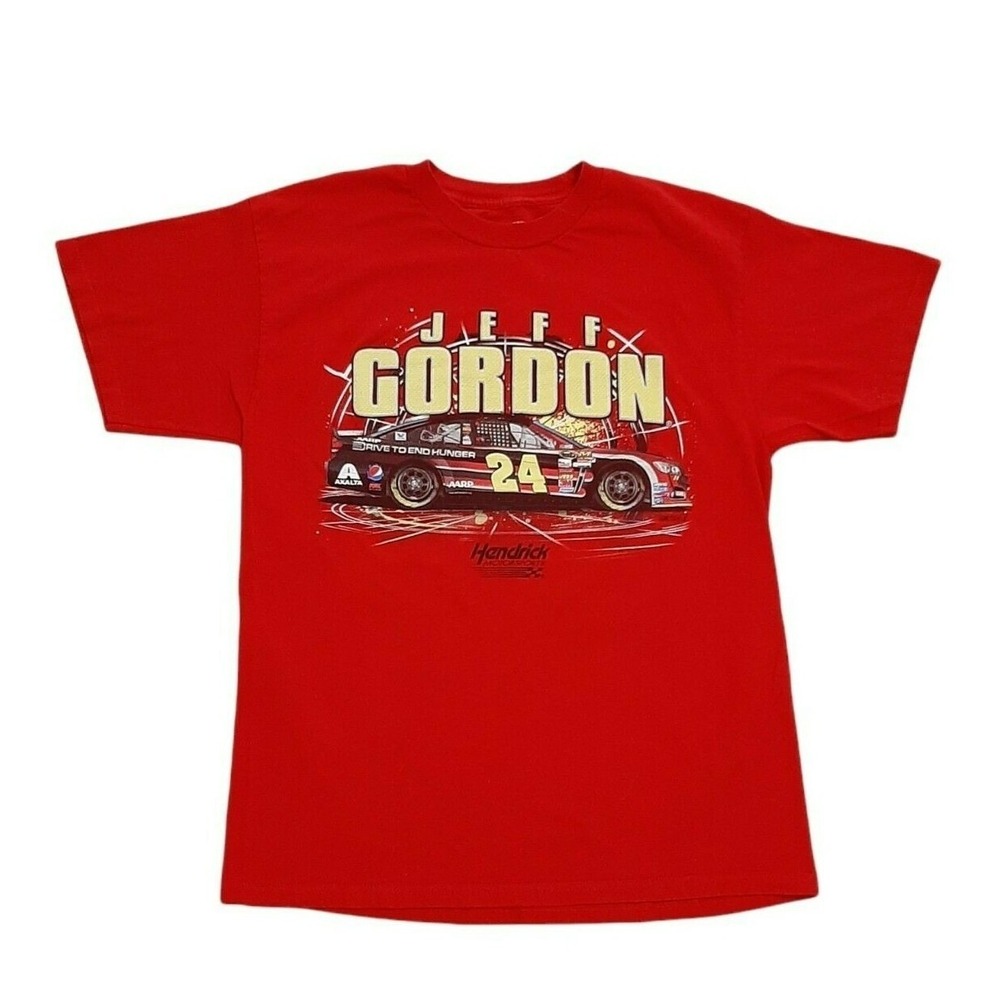 Nascar Jeff Gordon 24 Hendrick Motorsports T shirt Size L Red